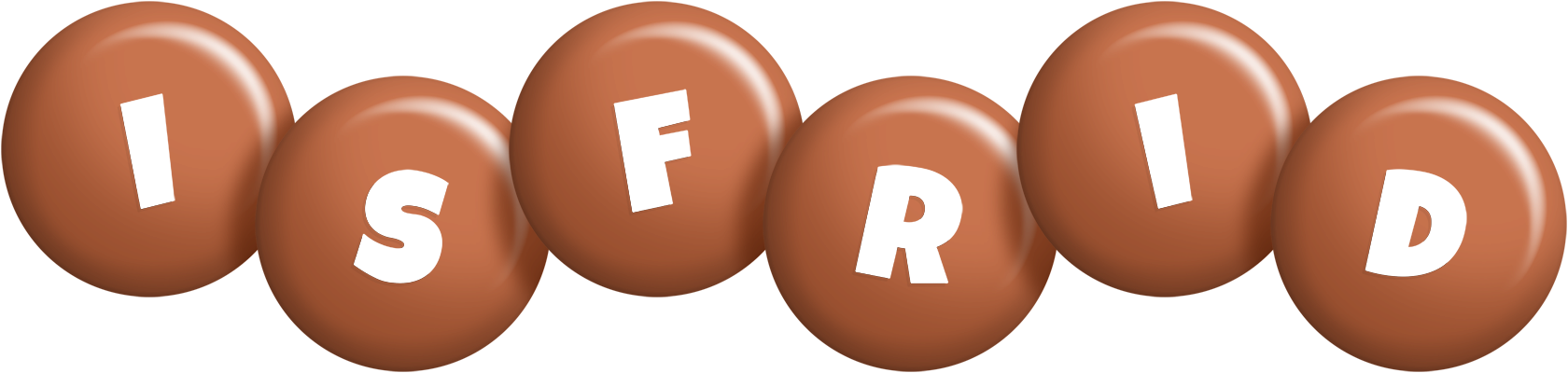 Isfrid candy-brown logo