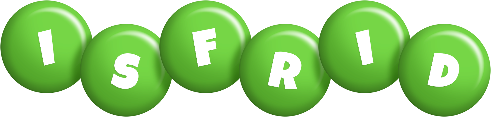 Isfrid candy-green logo