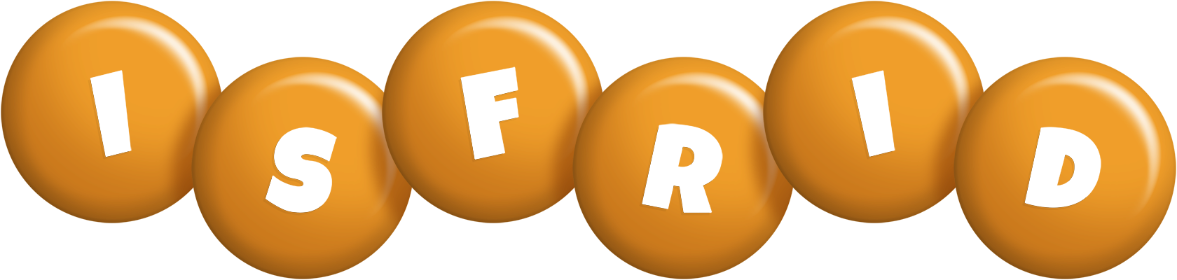 Isfrid candy-orange logo