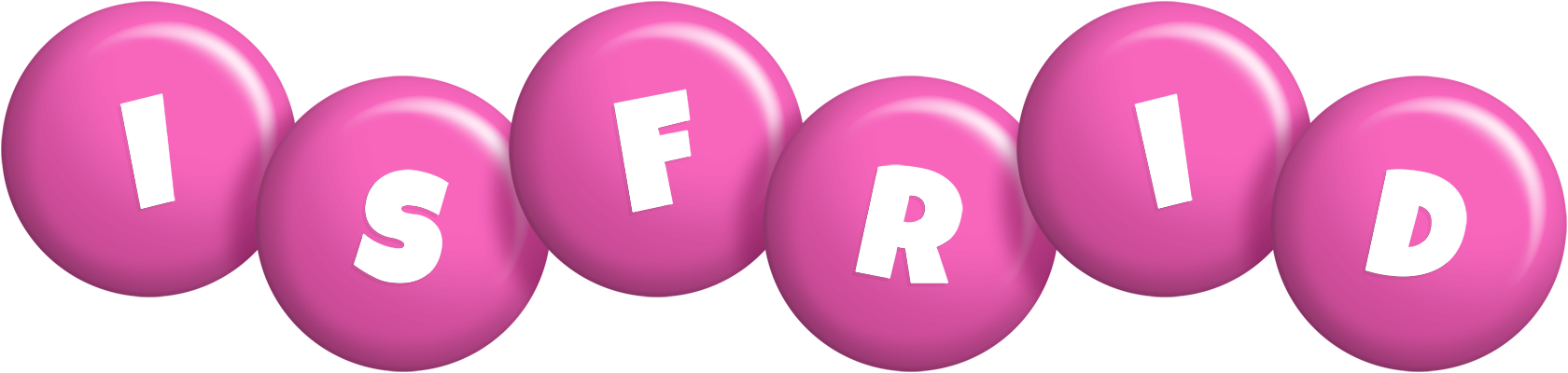 Isfrid candy-pink logo
