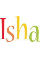 Isha birthday logo