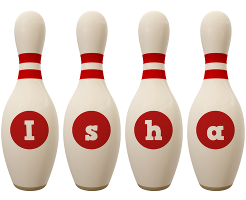 Isha bowling-pin logo
