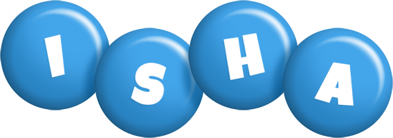 Isha candy-blue logo