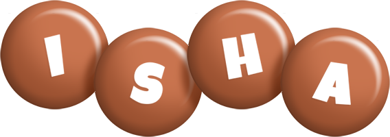 Isha candy-brown logo