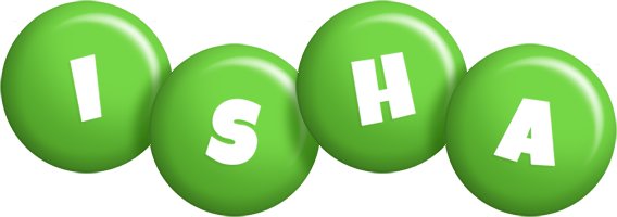 Isha candy-green logo