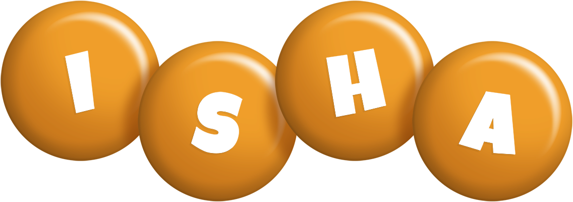 Isha candy-orange logo
