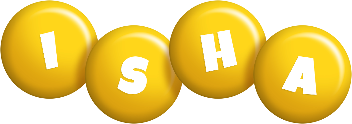 Isha candy-yellow logo