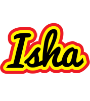 Isha flaming logo