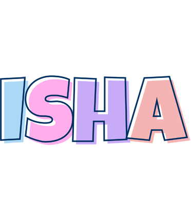 Isha pastel logo