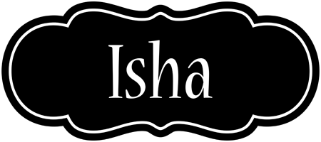 Isha welcome logo