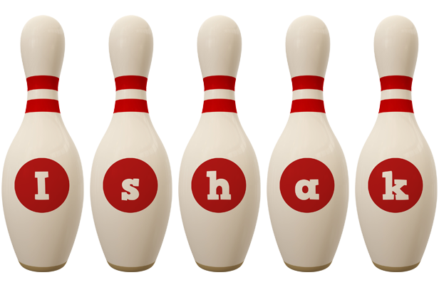 Ishak bowling-pin logo