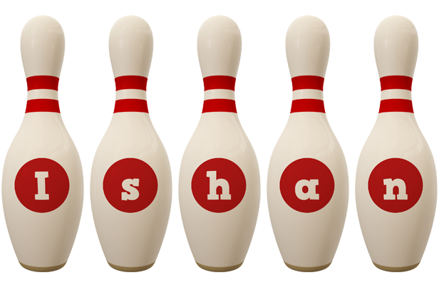 Ishan bowling-pin logo