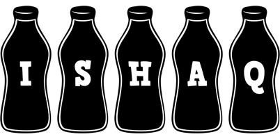 Ishaq bottle logo