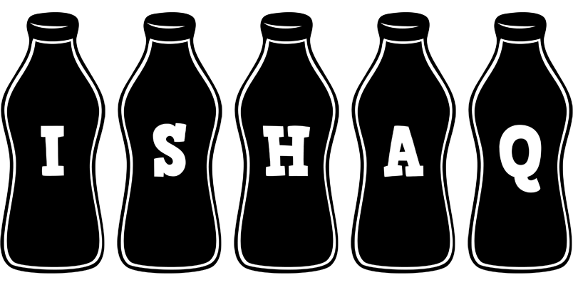 Ishaq bottle logo