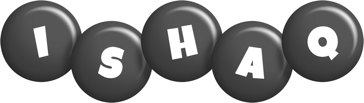 Ishaq candy-black logo