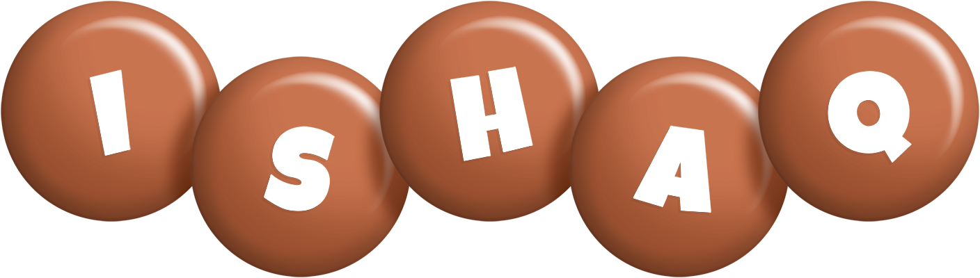 Ishaq candy-brown logo