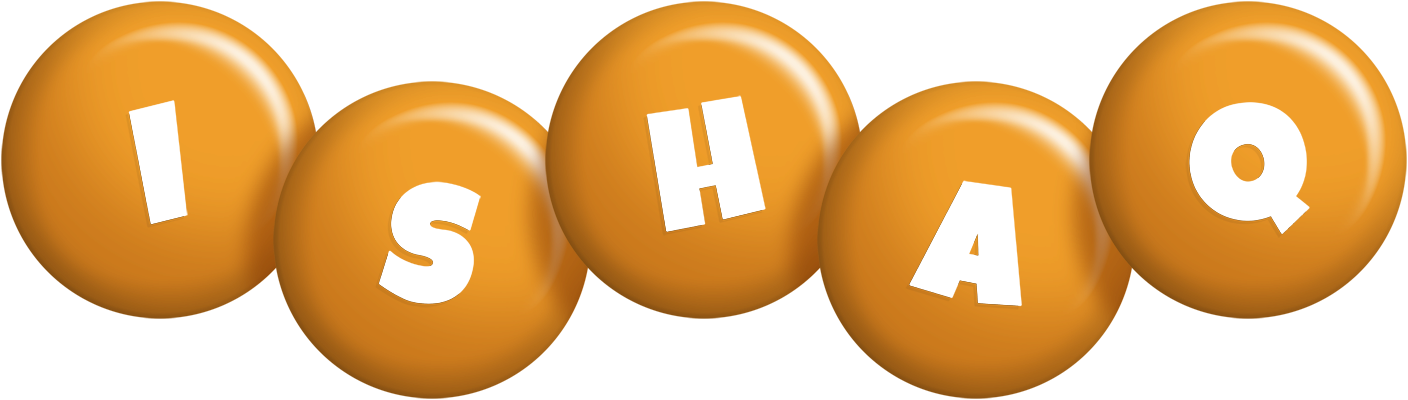 Ishaq candy-orange logo