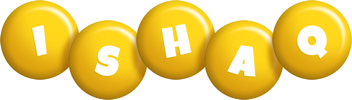 Ishaq candy-yellow logo