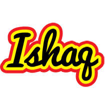 Ishaq flaming logo