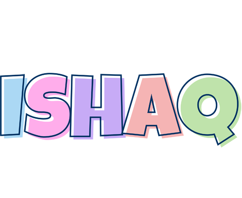 Ishaq pastel logo