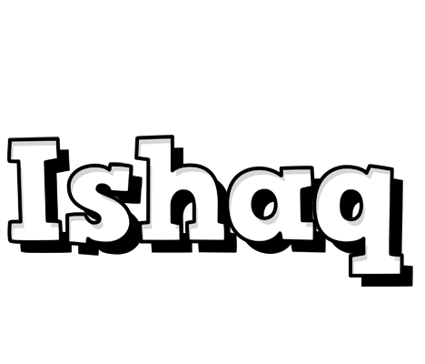 Ishaq snowing logo