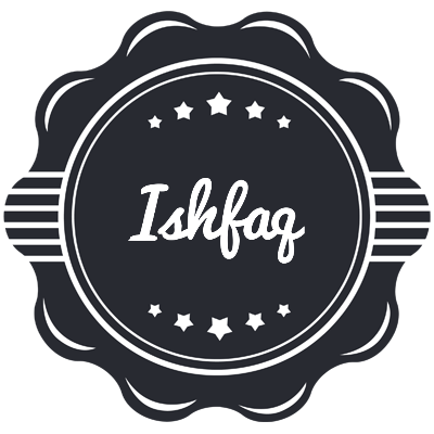 Ishfaq badge logo