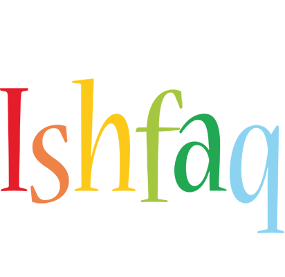 Ishfaq birthday logo