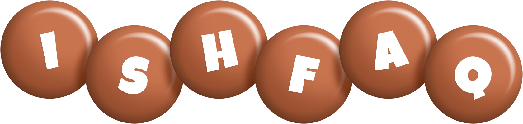 Ishfaq candy-brown logo