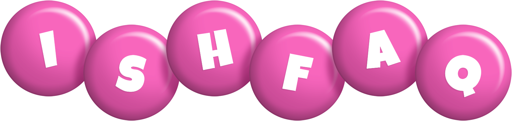 Ishfaq candy-pink logo