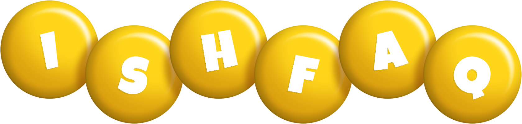 Ishfaq candy-yellow logo