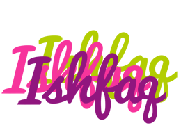 Ishfaq flowers logo