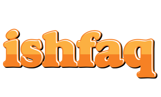 Ishfaq orange logo