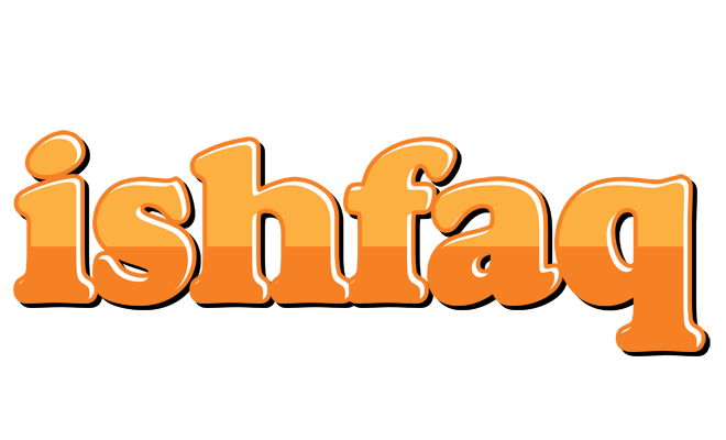 Ishfaq orange logo