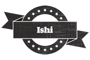 Ishi grunge logo