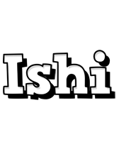 Ishi snowing logo