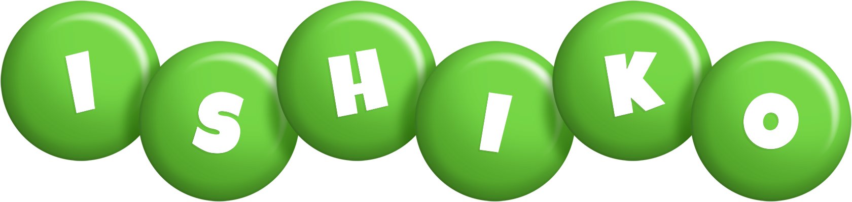 Ishiko candy-green logo