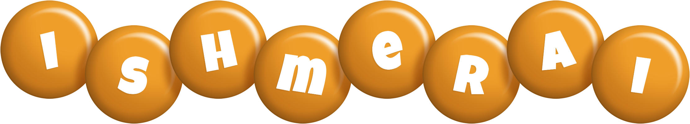 Ishmerai candy-orange logo