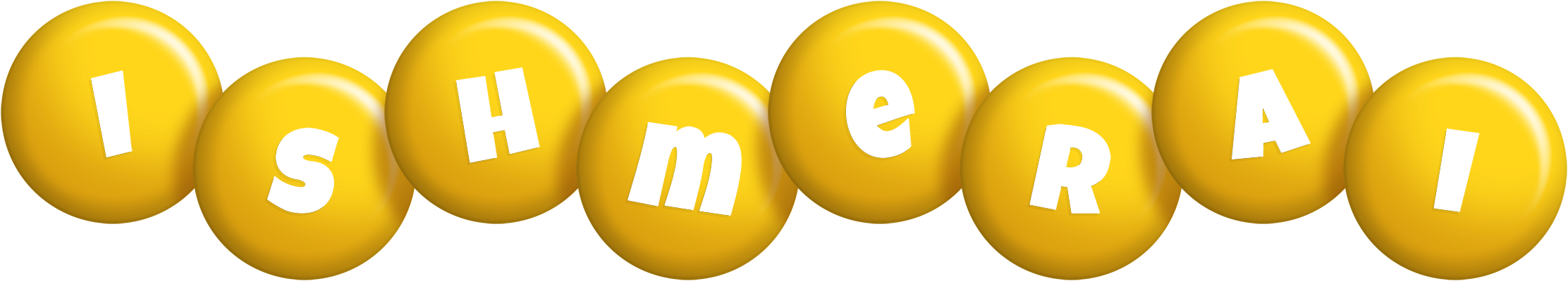 Ishmerai candy-yellow logo