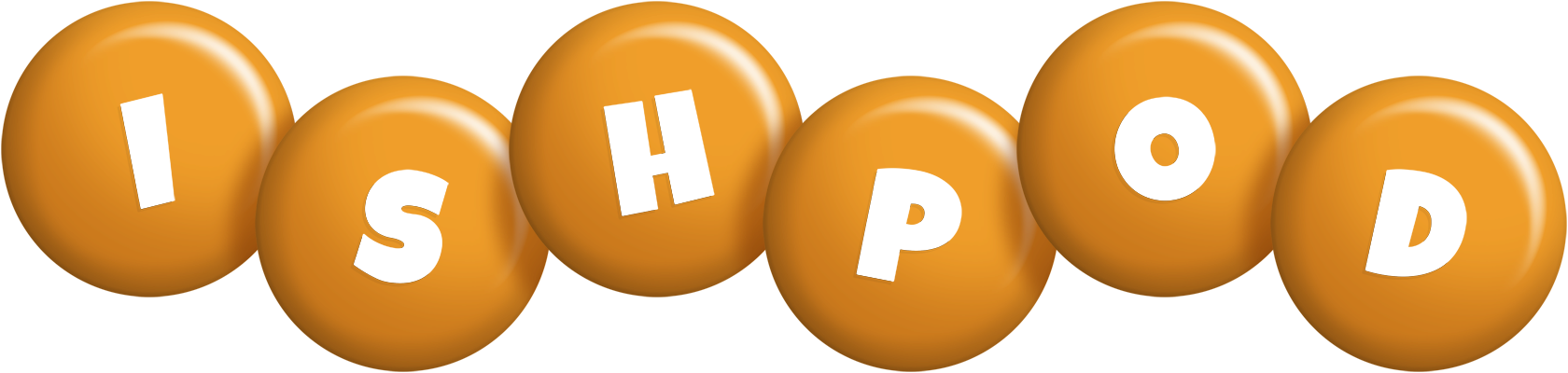 Ishpod candy-orange logo