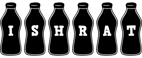 Ishrat bottle logo