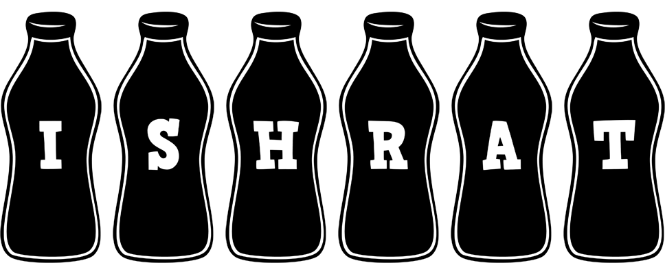 Ishrat bottle logo