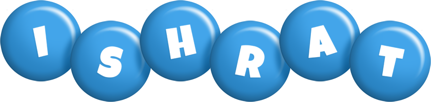 Ishrat candy-blue logo