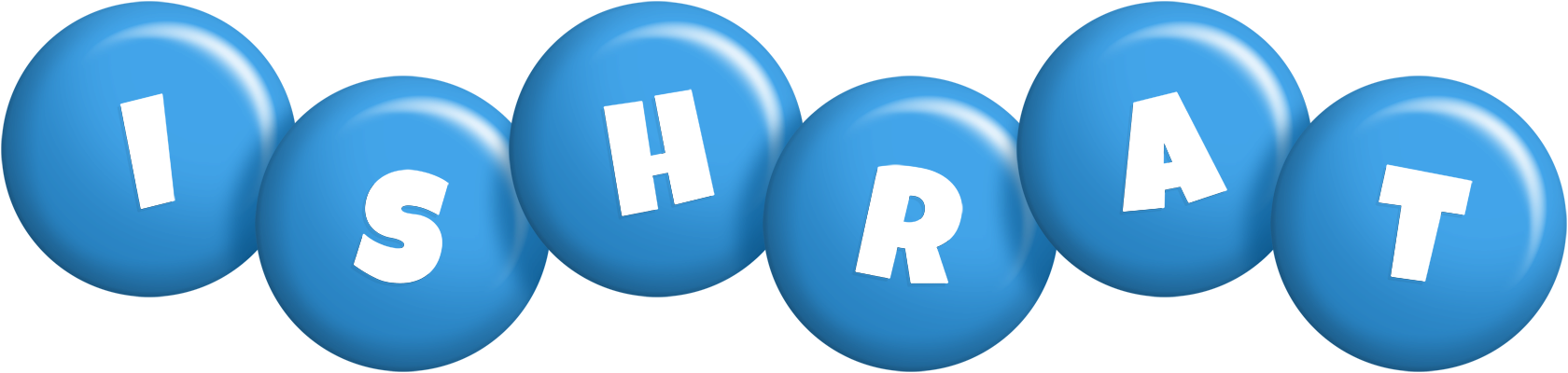 Ishrat candy-blue logo