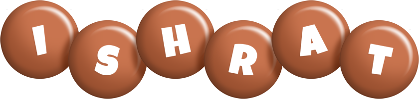 Ishrat candy-brown logo