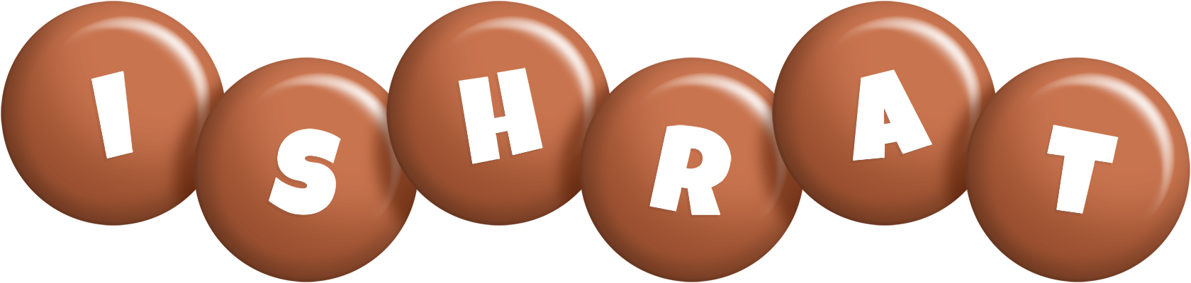 Ishrat candy-brown logo