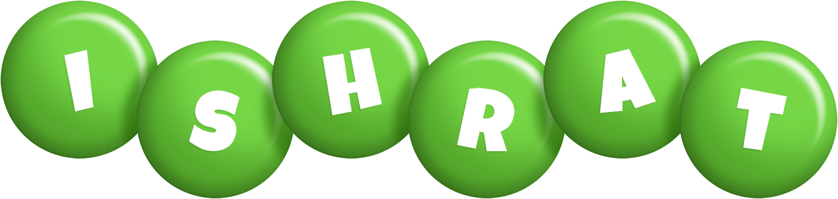 Ishrat candy-green logo