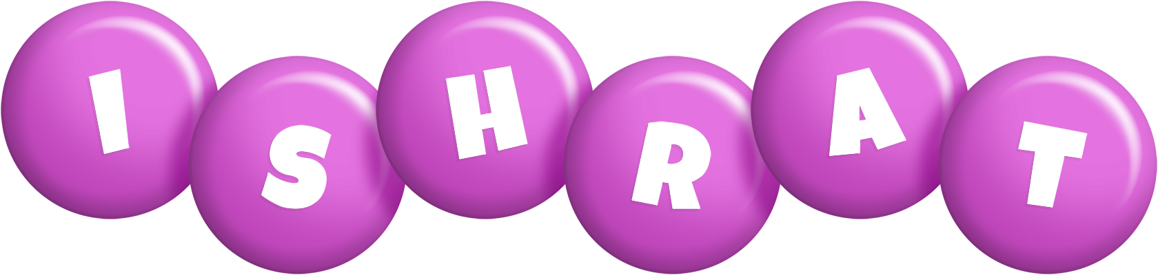 Ishrat candy-purple logo