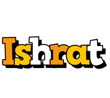 Ishrat cartoon logo