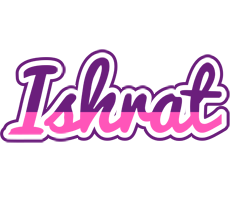 Ishrat cheerful logo