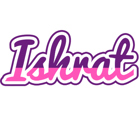 Ishrat cheerful logo